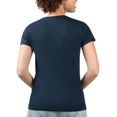 Tampa Bay Rays G-III 4Her by Carl Banks Women's Super-Slim Fit Lightweight Flowers Graphic V-Neck T-Shirt - Navy