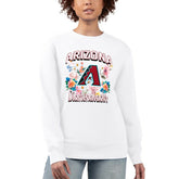 Arizona Diamondbacks G-III 4Her by Carl Banks Women's Flowers Graphic Pullover Sweatshirt - White