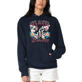 Atlanta Braves G-III 4Her by Carl Banks Women's Flowers Graphic Pullover Hoodie - Navy