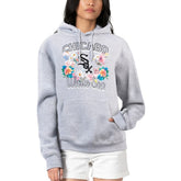 Chicago White Sox G-III 4Her by Carl Banks Women's Flowers Graphic Pullover Hoodie - Heather Gray