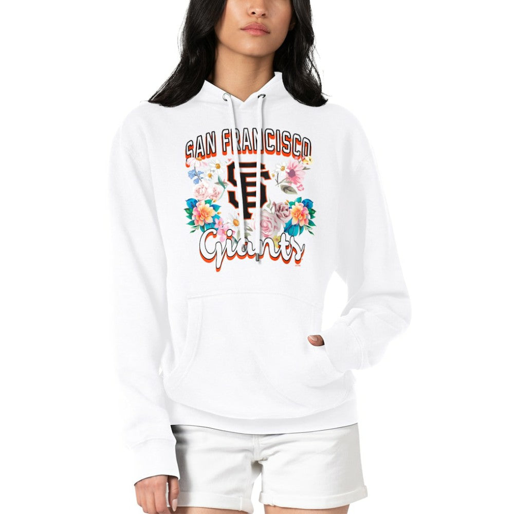 San Francisco Giants G-III 4Her by Carl Banks Women's Flowers Graphic Pullover Hoodie - White
