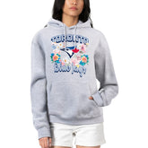 Toronto Blue Jays G-III 4Her by Carl Banks Women's Flowers Graphic Pullover Hoodie - Heather Gray