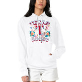 Texas Rangers G-III 4Her by Carl Banks Women's Flowers Graphic Pullover Hoodie - White