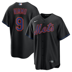 Brandon Nimmo New York Mets Alternate Replica Jersey - Black | Nike