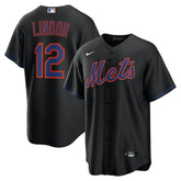Francisco Lindor New York Mets Alternate Replica Jersey - Black | Nike