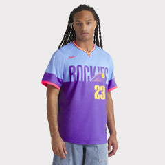 Kris Bryant Colorado Rockies 2025 City Connect Limited Player Jersey - Purple/Light Blue | Nike