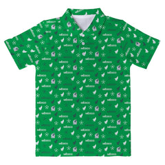 Mexico National Team Vive La Fete Youth All-Over Print Polo - Green on sale