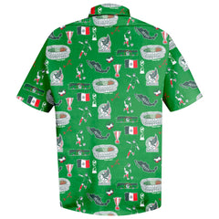Mexico National Team Vive La Fete Impressions Artwork Button-Down Shirt - Green sale