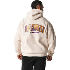 Los Angeles Lakers The Wild Collective Unisex Corduroy Tri-Blend Pullover Hoodie - Cream on sale