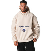 Golden State Warriors The Wild Collective Unisex Corduroy Tri-Blend Pullover Hoodie sale - Cream shop