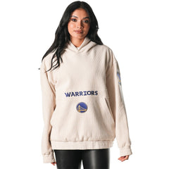 Golden State Warriors The Wild Collective Unisex Corduroy Tri-Blend Pullover Hoodie sale - Cream shop