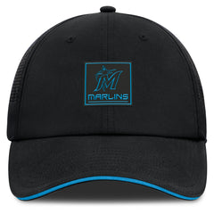 Miami Marlins Level Up Driver Adjustable Hat - Black
