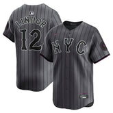 Francisco Lindor New York Mets City Connect Limited Jersey - Gray | Nike
