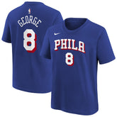 Paul George Philadelphia 76ers Youth Icon Name & Number T-Shirt - Royal | Nike outlet