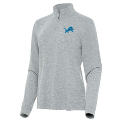 Detroit Lions Antigua Women's Mentor Quarter-Zip Jacket - Heather Gray outlet