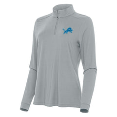 Detroit Lions Antigua Women's Intent Quarter-Zip Sweatshirt - Gray sale
