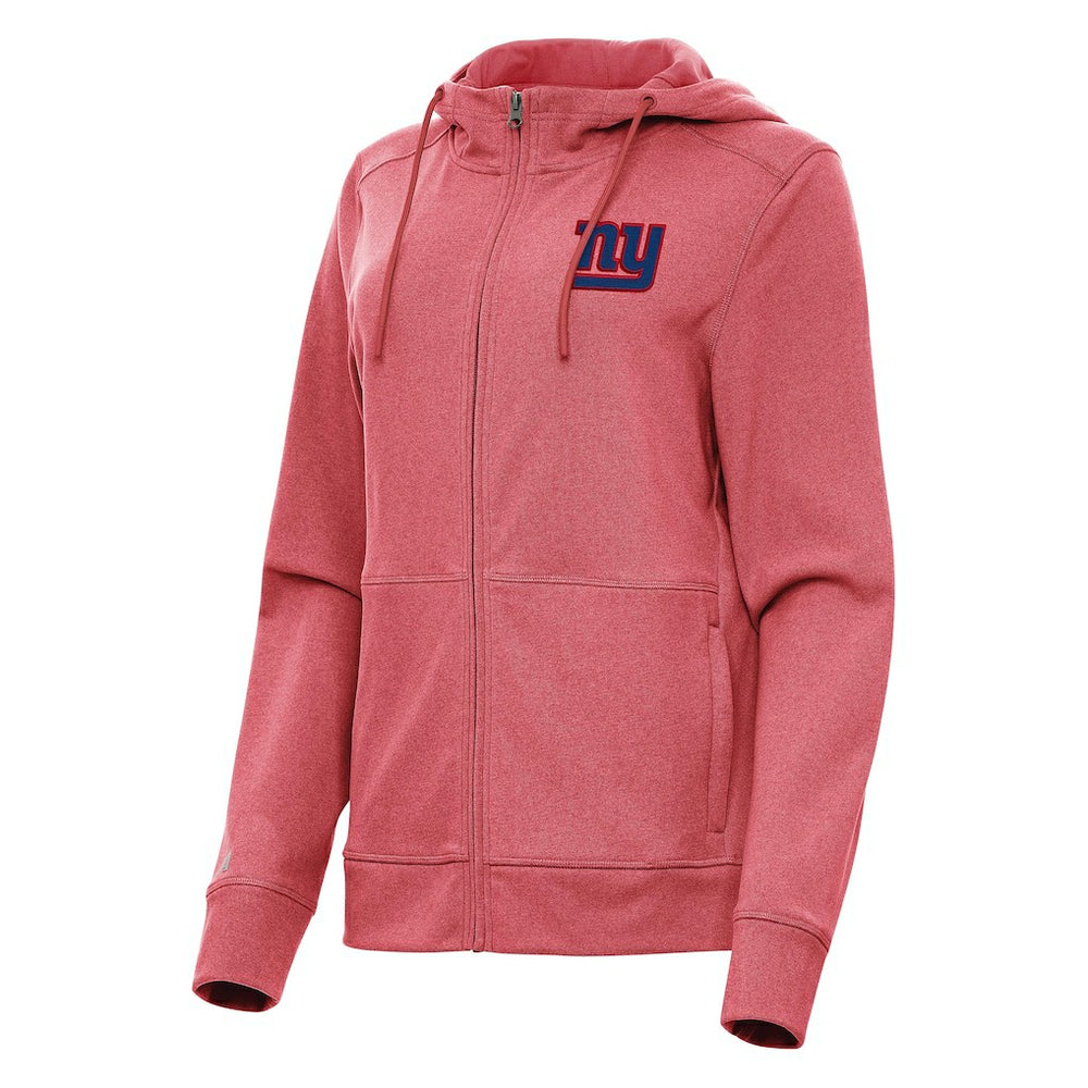 New York Giants Antigua Women's Seeker Full-Zip Hoodie Jacket - Heather Red outlet