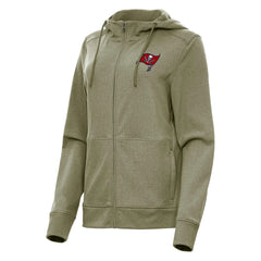 Tampa Bay Buccaneers Antigua Women's Seeker Full-Zip Hoodie Jacket - Heather Olive online