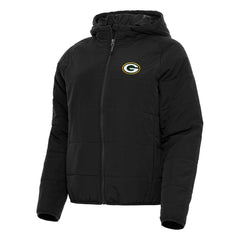 Green Bay Packers Antigua Women's Universe Full-Zip Hoodie Jacket - Black discount