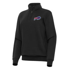 Buffalo Bills Antigua Women's Victory Quarter-Zip Top - Black cheap