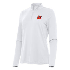 Cincinnati Bengals Antigua Women's Reprocess Quarter-Zip Top - White outlet