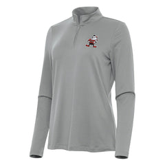 Cleveland Browns Antigua Women's Reprocess Quarter-Zip Top - Gray discount