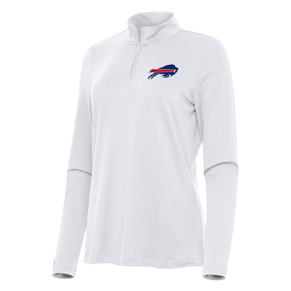 Buffalo Bills Antigua Women's Reprocess Quarter-Zip Top - White outlet