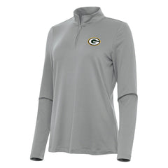 Green Bay Packers Antigua Women's Reprocess Quarter-Zip Top - Gray outlet