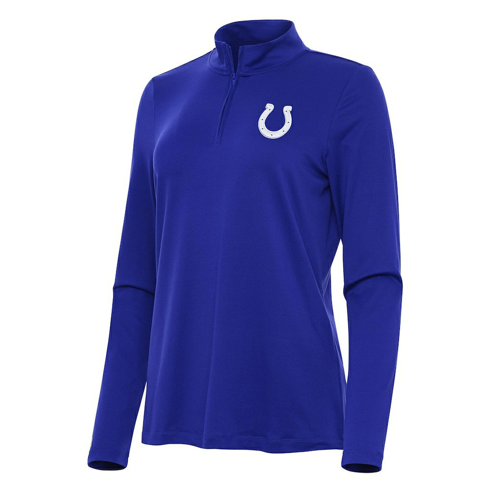 Indianapolis Colts Antigua Women's Reprocess Quarter-Zip Top - Royal sale