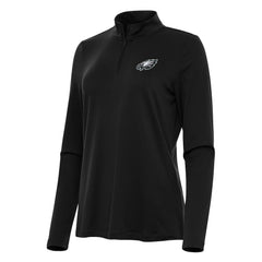 Philadelphia Eagles Antigua Women's Reprocess Quarter-Zip Top - Black cheap