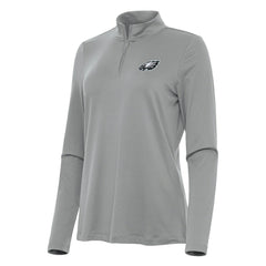 Philadelphia Eagles Antigua Women's Reprocess Quarter-Zip Top - Gray sale