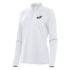 Philadelphia Eagles Antigua Women's Reprocess Quarter-Zip Top - White discount