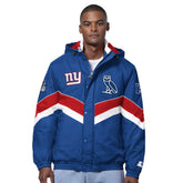 New York Giants OVO x Starter Sideline Full-Snap Puffer Jacket - Royal on sale