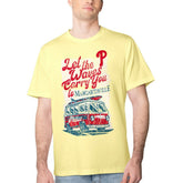Philadelphia Phillies Margaritaville Bus Waves Graphic T-Shirt - Yellow