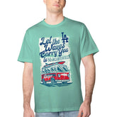 Los Angeles Dodgers Margaritaville Bus Waves Graphic T-Shirt - Mint