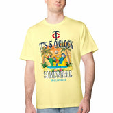 Minnesota Twins Margaritaville Five O'Clock Graphic T-Shirt - Yellow