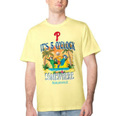 Philadelphia Phillies Margaritaville Five O'Clock Graphic T-Shirt - Yellow