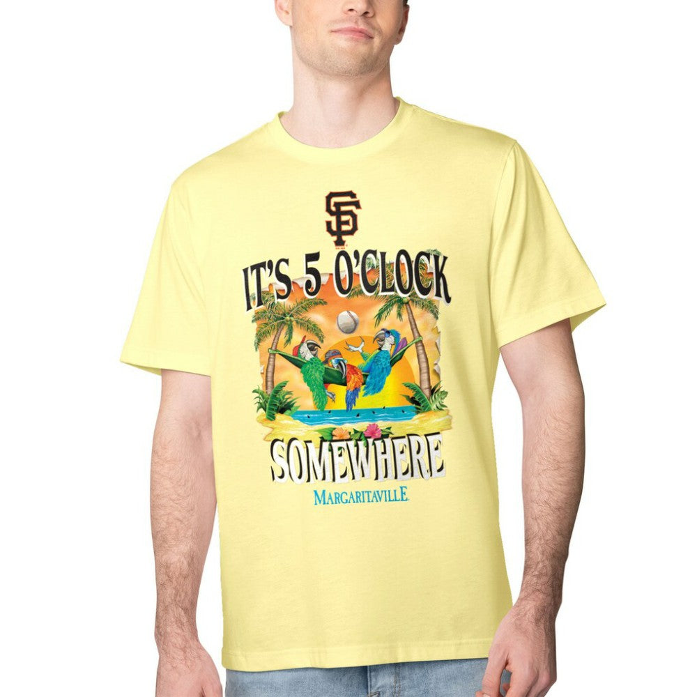 San Francisco Giants Margaritaville Five O'Clock Graphic T-Shirt - Yellow