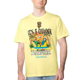 San Francisco Giants Margaritaville Five O'Clock Graphic T-Shirt - Yellow