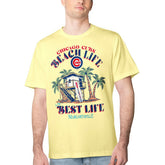 Chicago Cubs Margaritaville Beach Hut Graphic T-Shirt - Yellow
