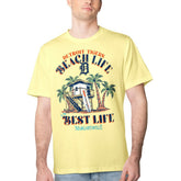 Detroit Tigers Margaritaville Beach Hut Graphic T-Shirt - Yellow