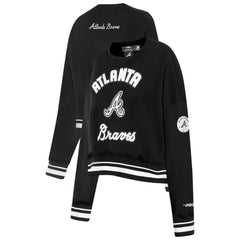 Atlanta Braves Pro Standard Women's Pearl Cropped Pullover Sweatshirt
- Black