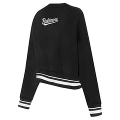 Baltimore Orioles Pro Standard Women's Pearl Cropped Pullover Sweatshirt
- Black