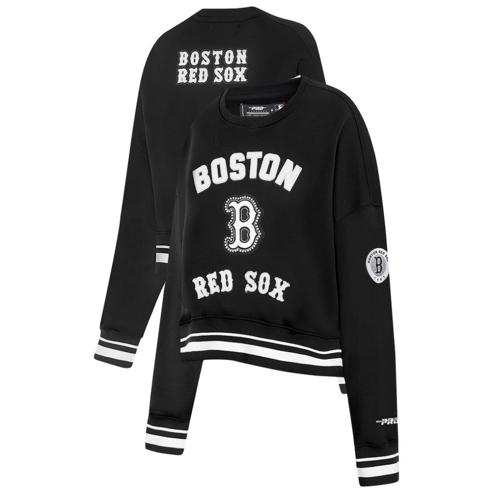 Boston Red Sox Pro Standard Women's Pearl Cropped Pullover Sweatshirt
- Black