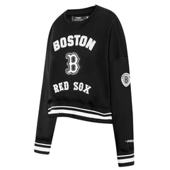 Boston Red Sox Pro Standard Women's Pearl Cropped Pullover Sweatshirt
- Black