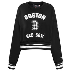 Boston Red Sox Pro Standard Women's Pearl Cropped Pullover Sweatshirt
- Black