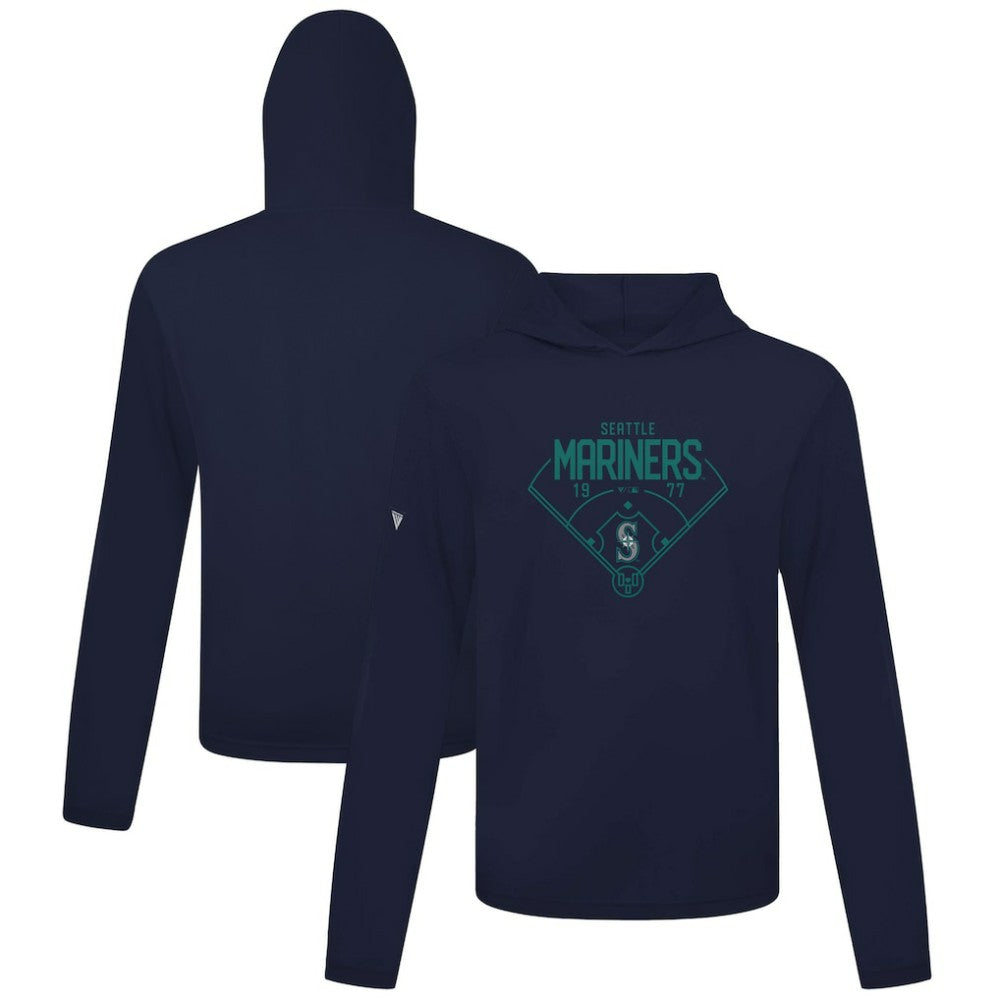 Seattle Mariners Levelwear Anthem Home Field Pullover Hoodie - Navy