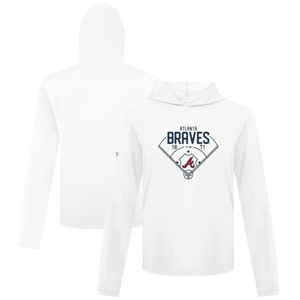 Atlanta Braves Levelwear Anthem Home Field Pullover Hoodie - White