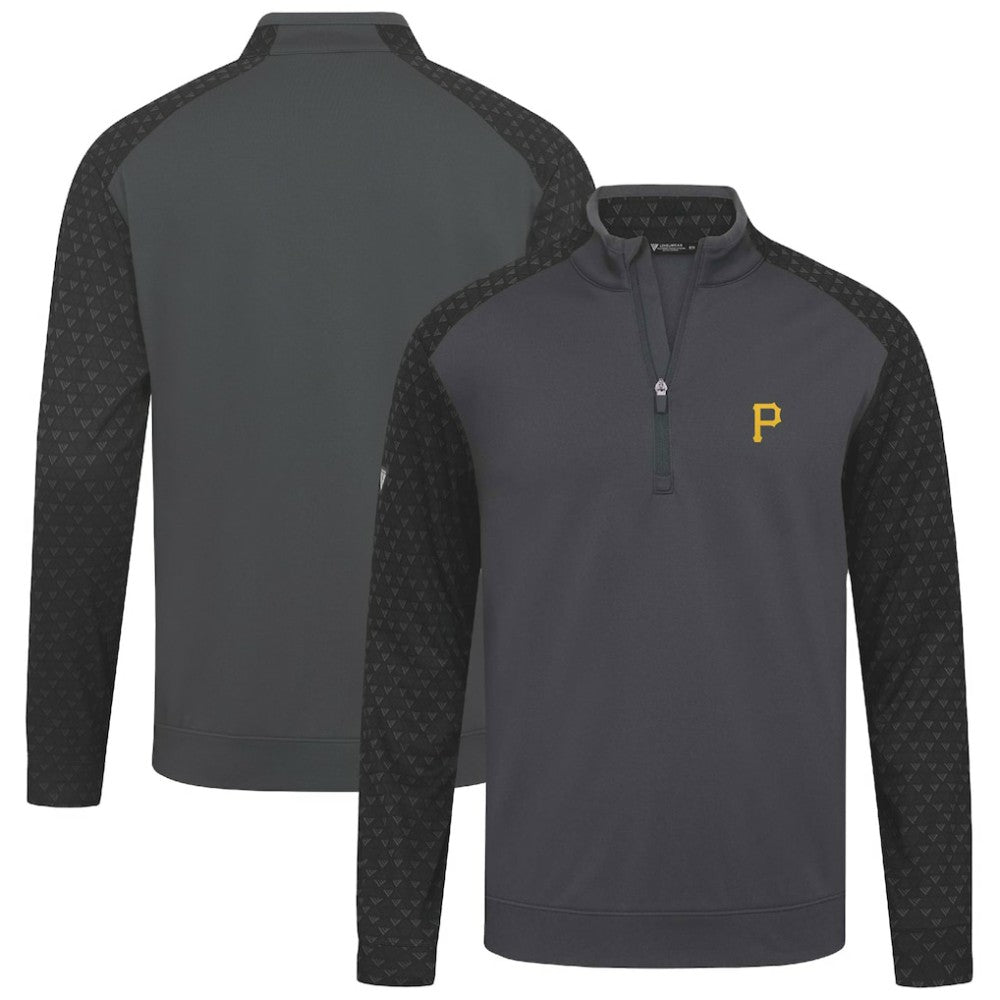 Pittsburgh Pirates Levelwear Aztec Insignia 2.0 Quarter-Zip Pullover Top - Charcoal