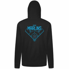 Miami Marlins Levelwear Podium Primary Pullover Hoodie - Black